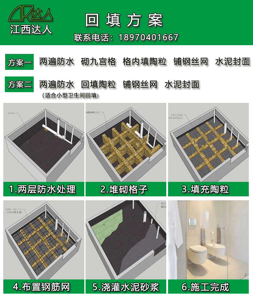 江西陶粒具體怎么用于衛(wèi)生間回填？